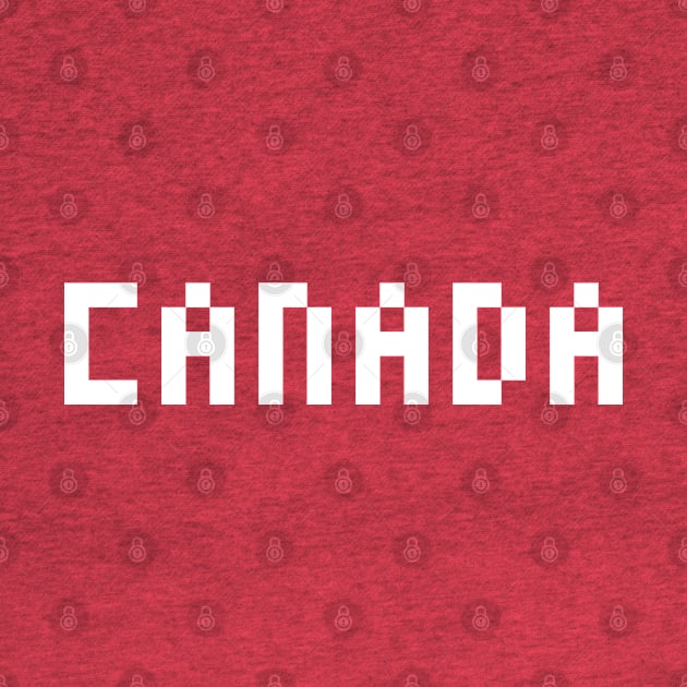 Pixel Canada White Letters by gkillerb